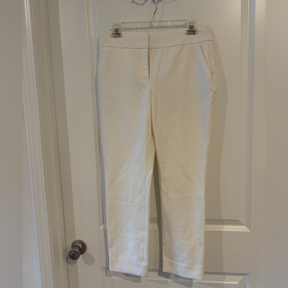 Ann Taylor Loft White Tailored Pants Size 0